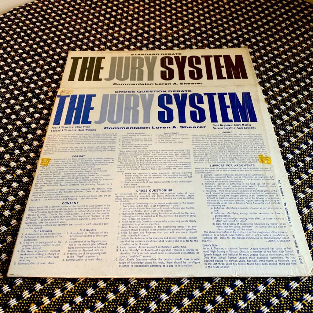 Vintage Vinyl 7172 Standard Debate